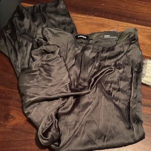 Express Satin Black Pants